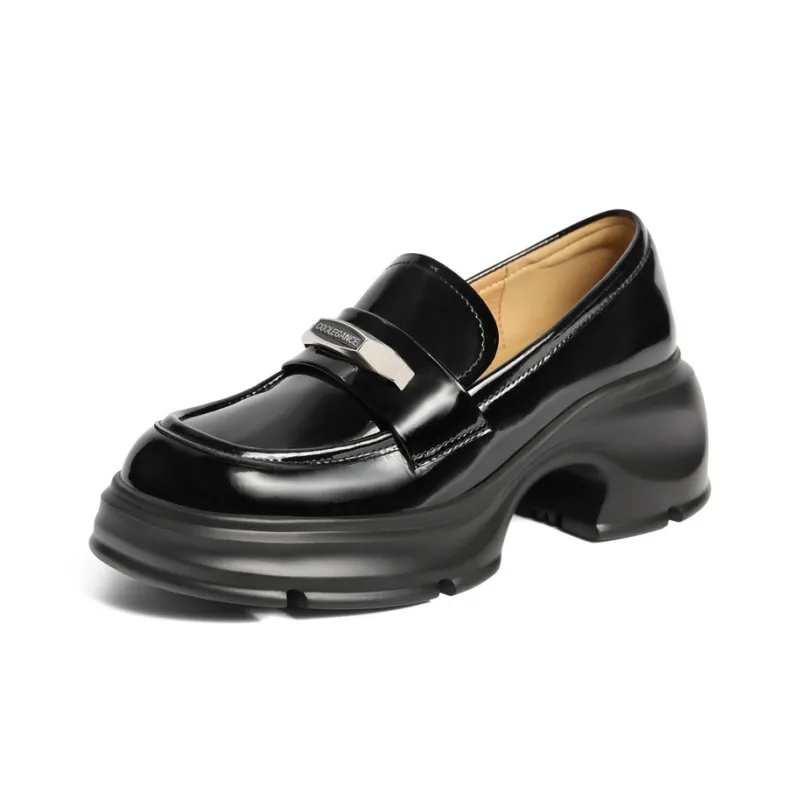 BELLE Loafers 6cm Women's Black-1