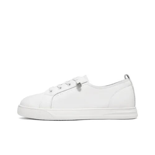 BELLE Skateboard Shoes Women's Low-Top White