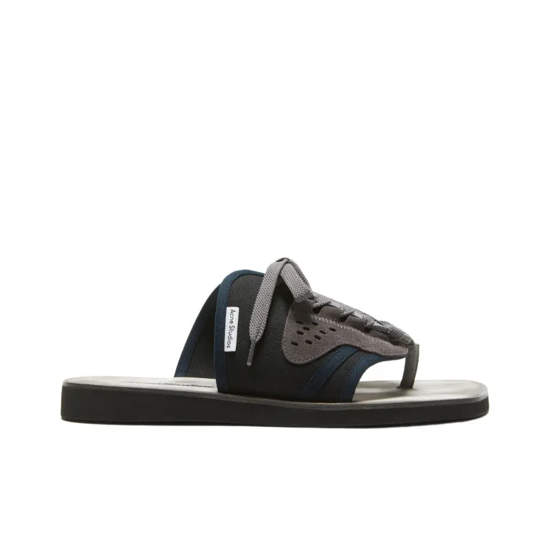 Acne Studios Panelled Lace-up Flip Flops-1
