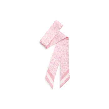 COACH Silk Scarves Women's Pink