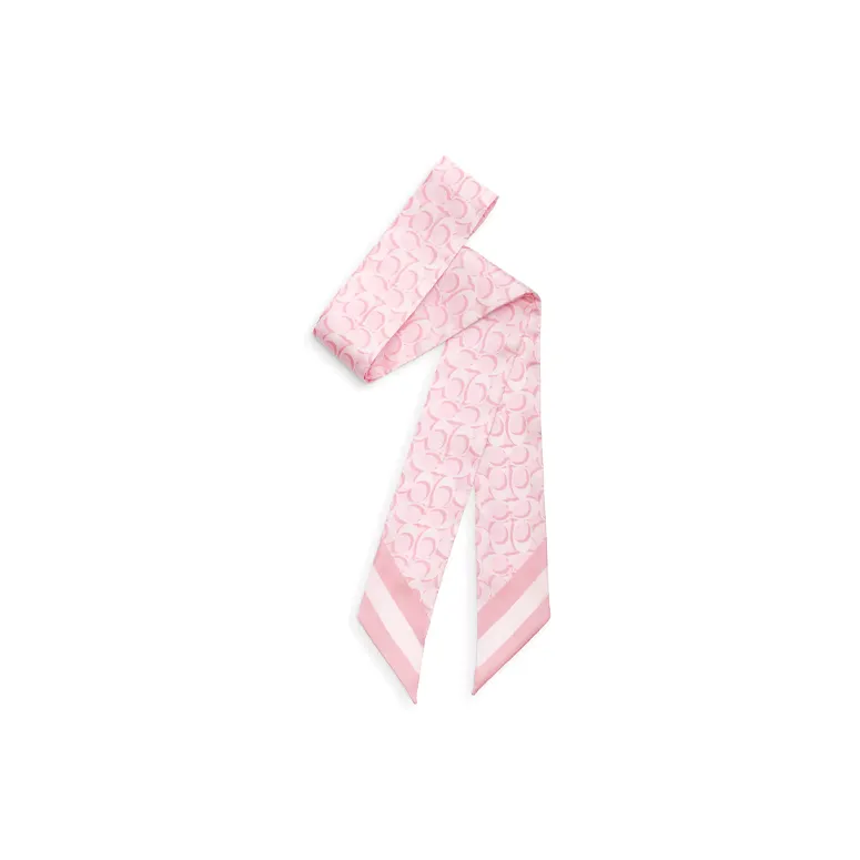 COACH Silk Scarves Women's Pink-0