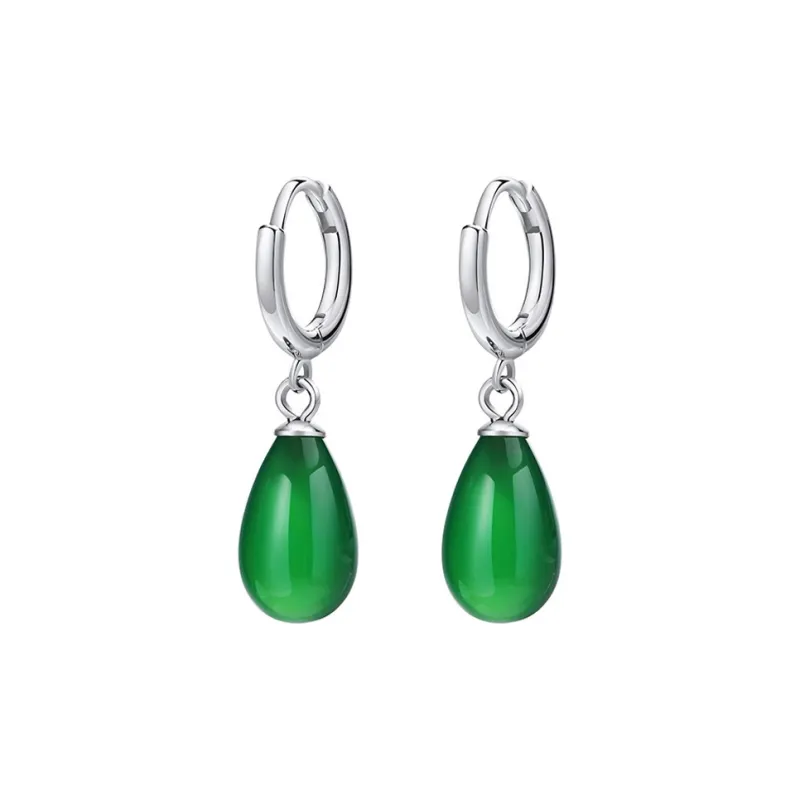 LIANDUO Chalcedony Earrings Women's-0