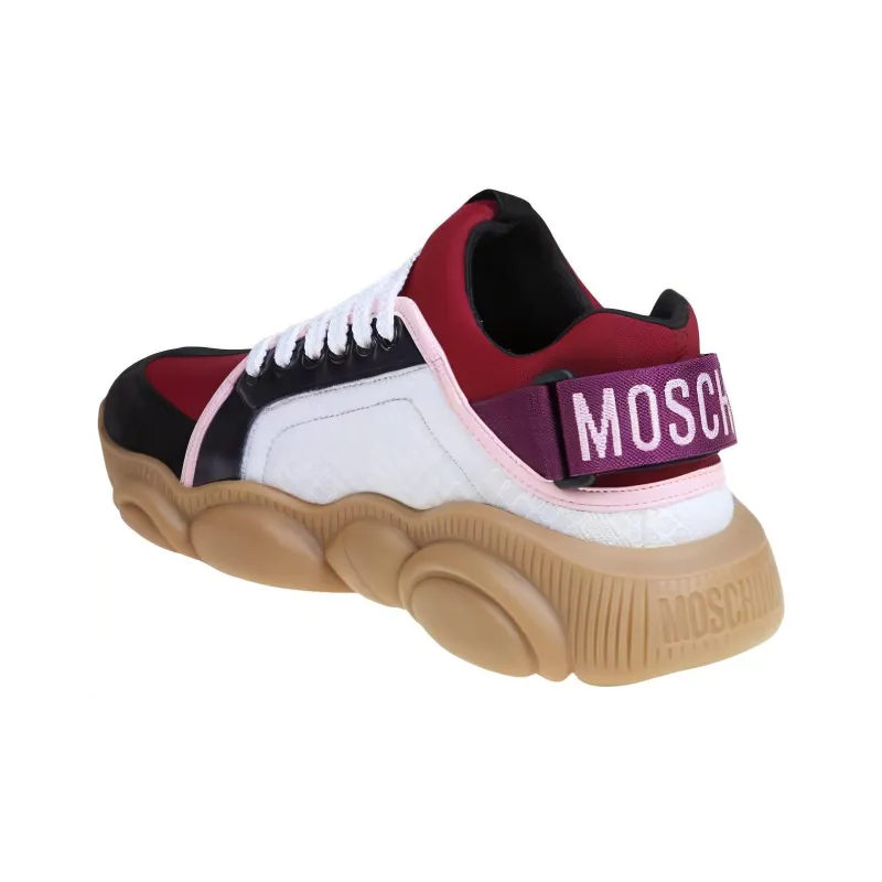 MOSCHINO Low-Top Casual Shoes Men's Red White-1