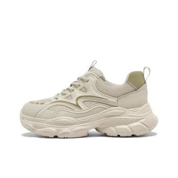 BASTO Low Top Solid Color Versatile Preppy Commute Comfortable Anti Slip And Wear Resistant Chunky Sneakers Women's