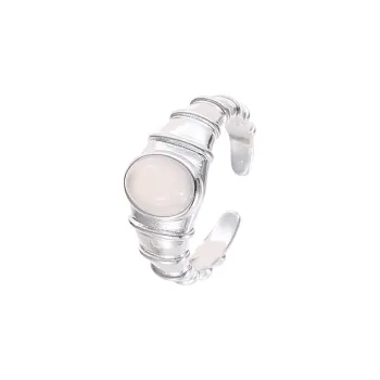 P&N Chalcedony Jade Rings Women's