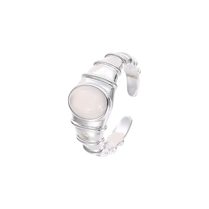 P&N Chalcedony Jade Rings Women's-0