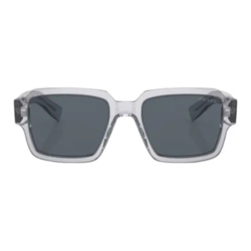 PRADA Transparent-frame Logo Sunglasses