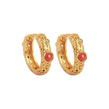CHIC-ZONE Jade Earrings Women's