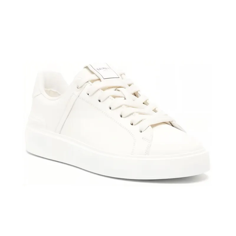 BALMAIN B Court Low Top Skateboard Shoes Women's White-2