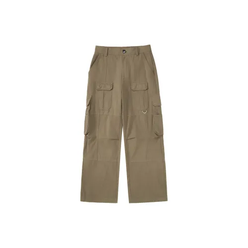 PCLP Casual Pants Unisex Yellow Brown