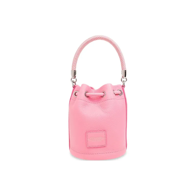 MARC JACOBS Full Grain Leather Bucket Bags Shoulder Bag Crossbody Bag Handbag Mini Women's Pink-2