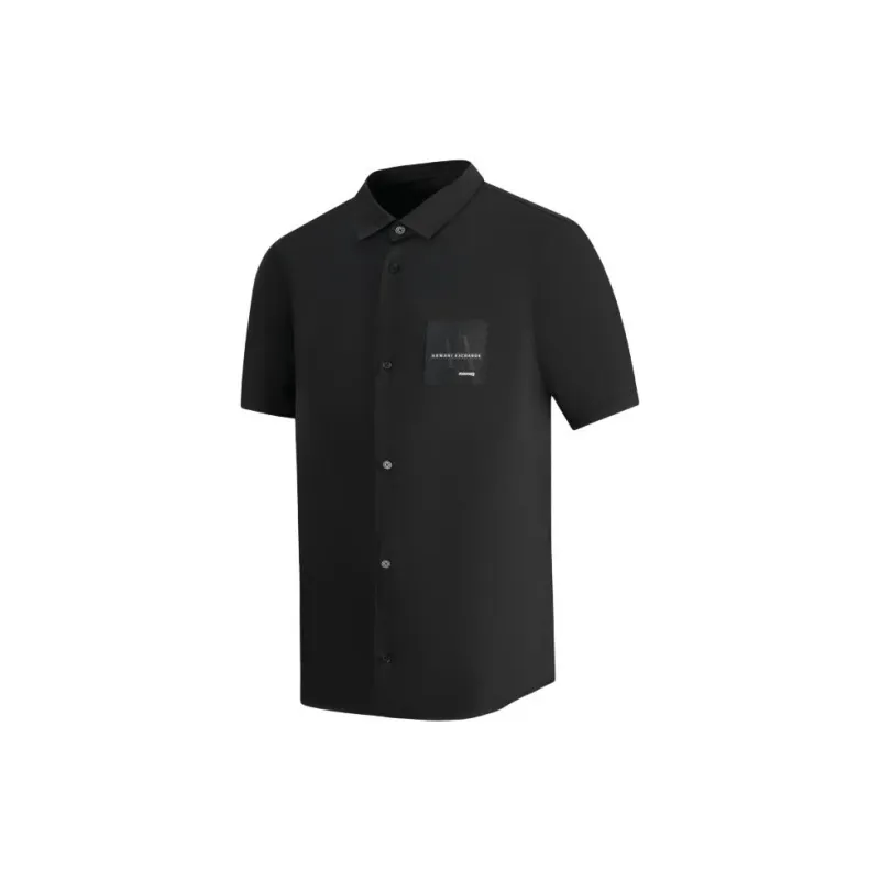 ARMANI EXCHANGEAE SS24 Shirt Men's Black-2