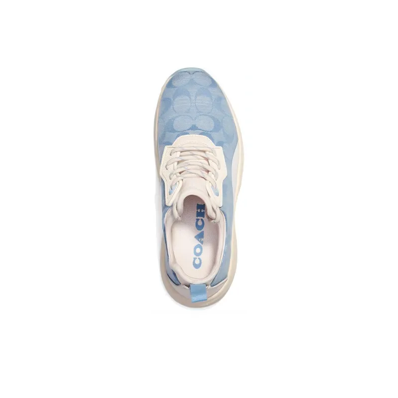 COACH Cushioning Anti-Slip And Wear-Resistant Low-Top Casual Shoes Women's Blue White-3