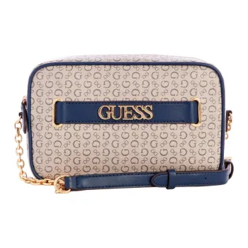 GUESS Coated Canvas Shoulder Bag Crossbody Bag Women's Blue