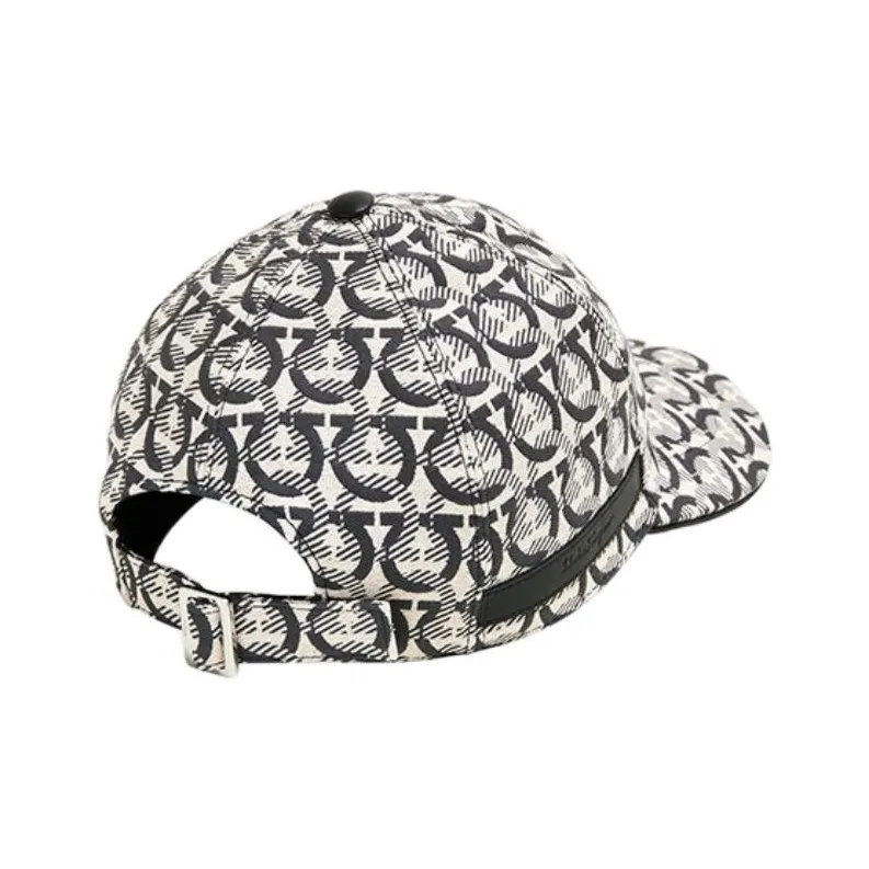 Ferragamo Interlocking Gancini Print Baseball Cap-2