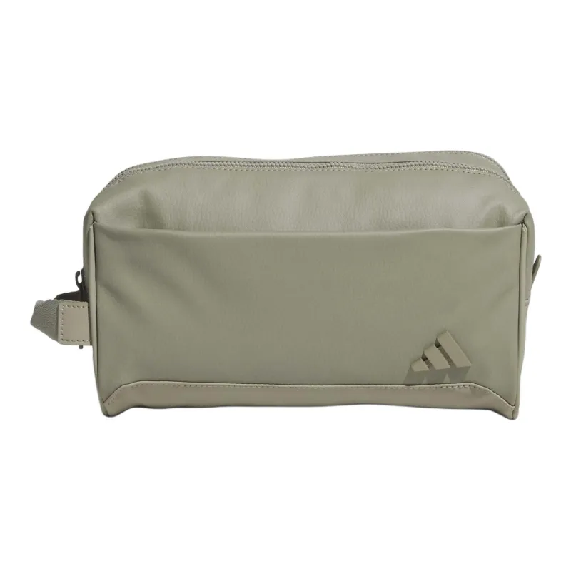 Adidas PU Artificial Leather Bonded Storage Bag Mini Men's Silver Pebble Color-0