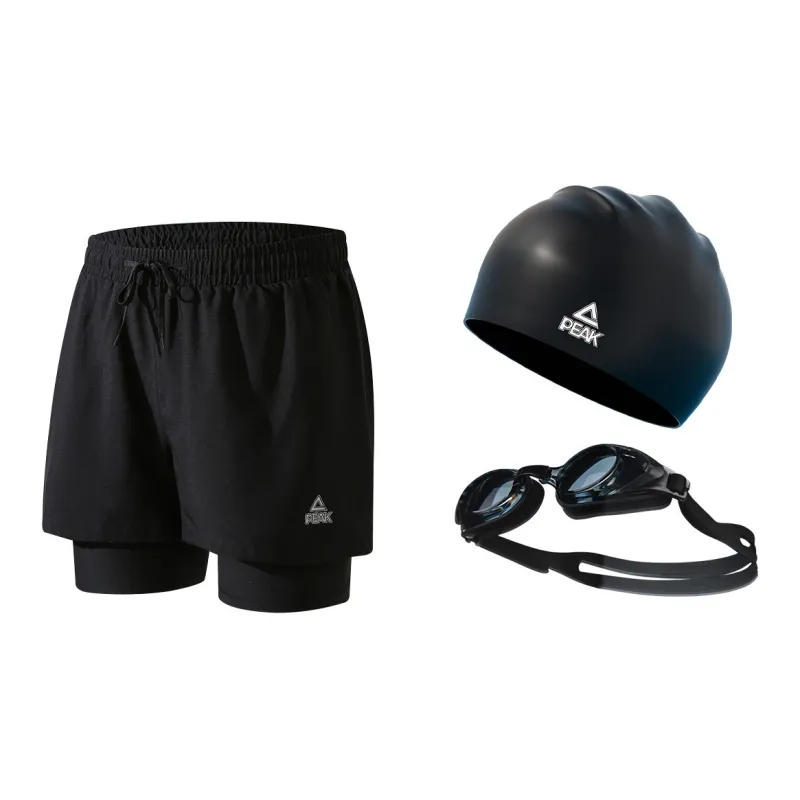 PEAK Swimming Sets Polyester Men's Black-1