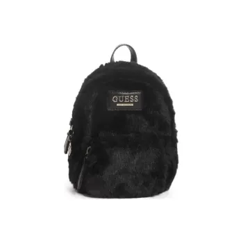 GUESS Faux Fur Backpack Women's Black