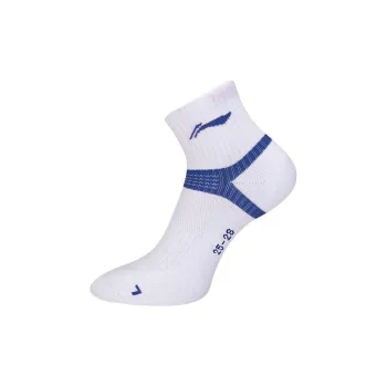 LiNing Badminton Series Mid Calf Socks Unisex Combo Set White Blue