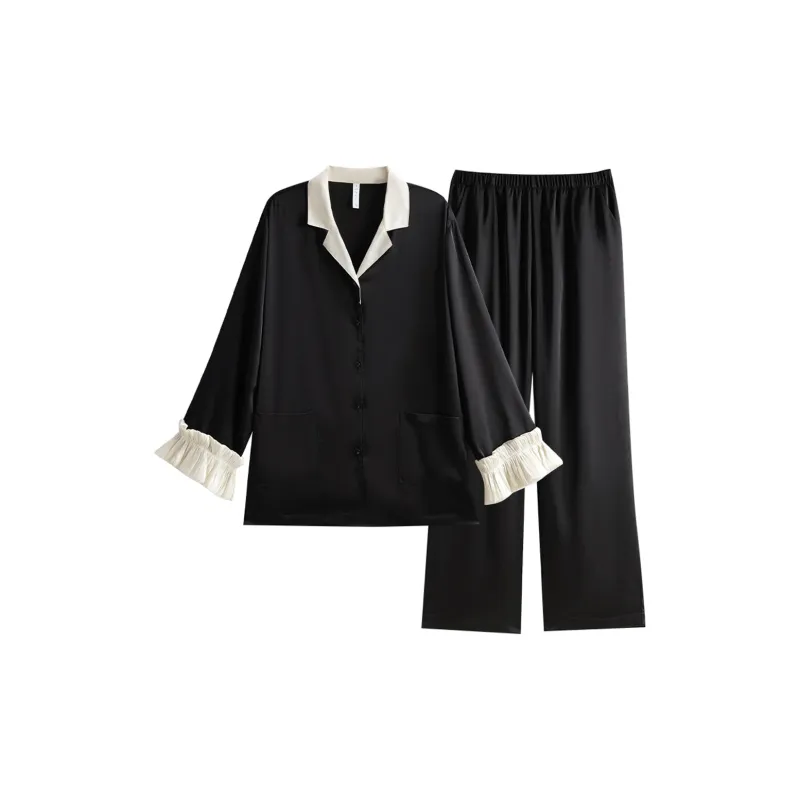 Same Language Pajama Set Women's Alocasia Black-0
