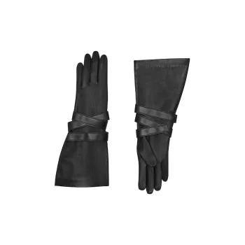 SAINT LAURENT Strap Aviator Gloves