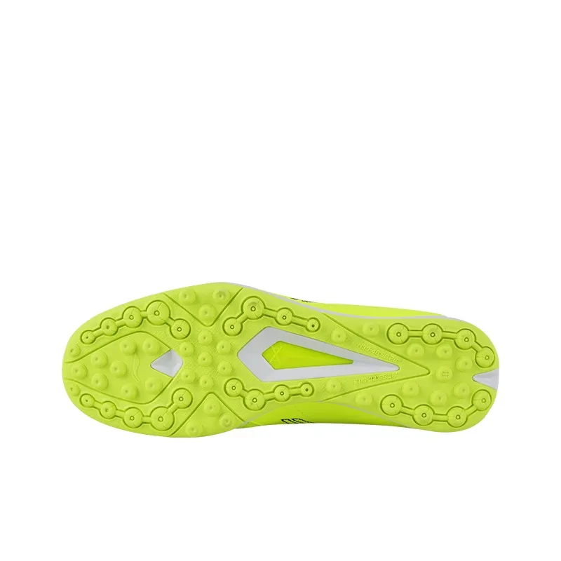 LiNing TF Rubber Broken Studs Cushioning, Slip Resistant, And Abrasion Resistant Soccer Shoes Men's Neon Green-4