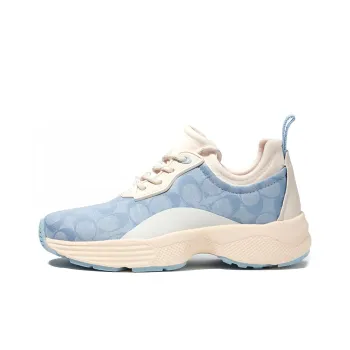 COACH Cushioning Anti-Slip And Wear-Resistant Low-Top Casual Shoes Women's Blue White