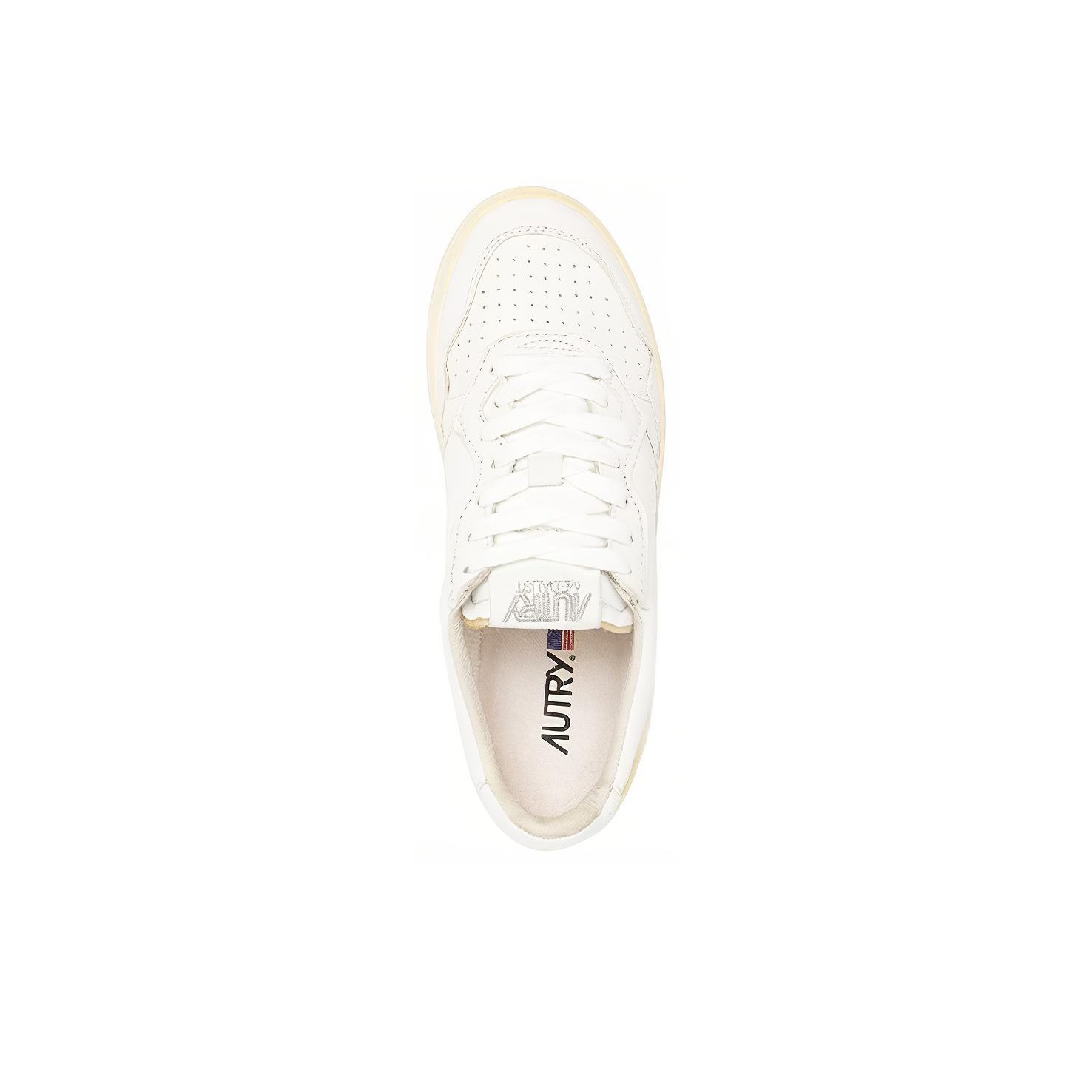 スニーカー AUTRY Medalist goatskin sneakers white Autry - Medalist White Goatskin Leather Sneakers – 32 The Guild