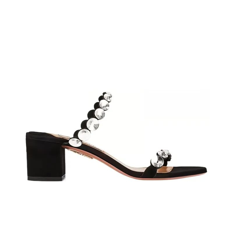 AQUAZZURA Maxi-tequila Suede Flat Sandals-1