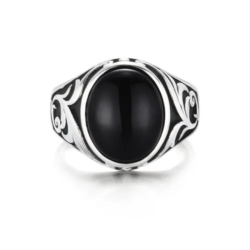 IDEAGEMER Jade Rings Men