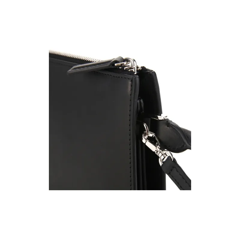 JIL SANDER Cow Leather Shoulder Bag, Crossbody Bag, Handbag Women's Black-6
