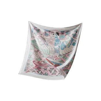WENSLI Silk Scarves Women's Fly Flower Decree