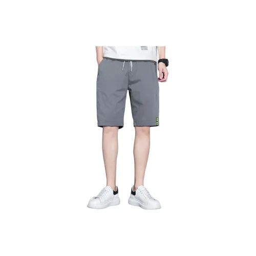 Tonlion Casual Shorts Men Smoke Gray