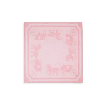 COACH Silk Silk Scarves Women's Pink