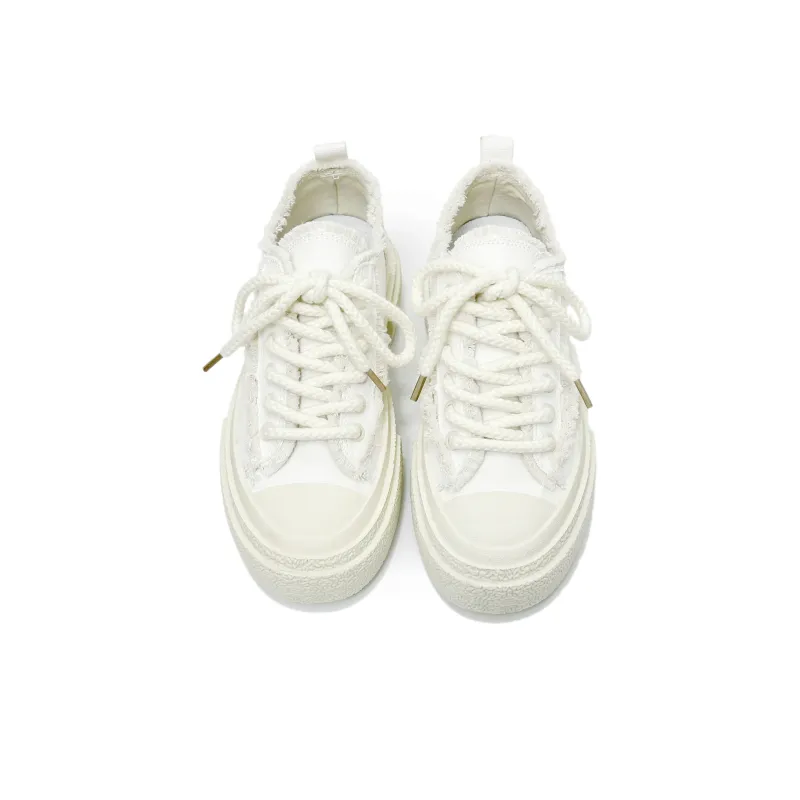 SLnU★3 Anti-Slip And Wear-Resistant Height Increasing Low-Top Canvas Shoes Unisex-3
