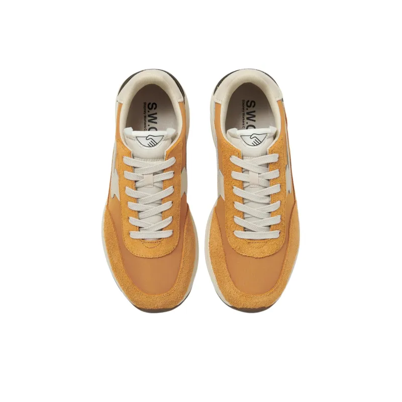 Stepney Workers Club Wear-Resistant Low-Top Casual Shoes Unisex Yellow Beige-2