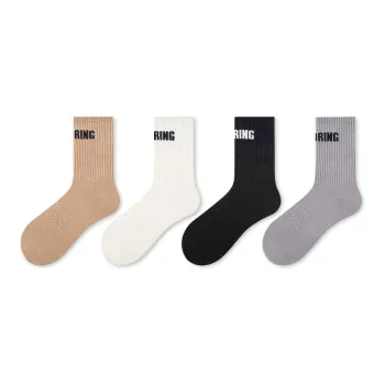 NAIER Mid Calf Socks Men's 4 Pack