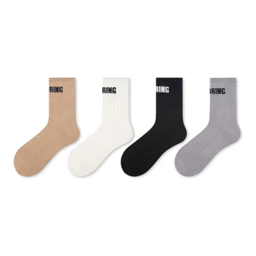 NAIER Mid Calf Socks Men's 4 Pack