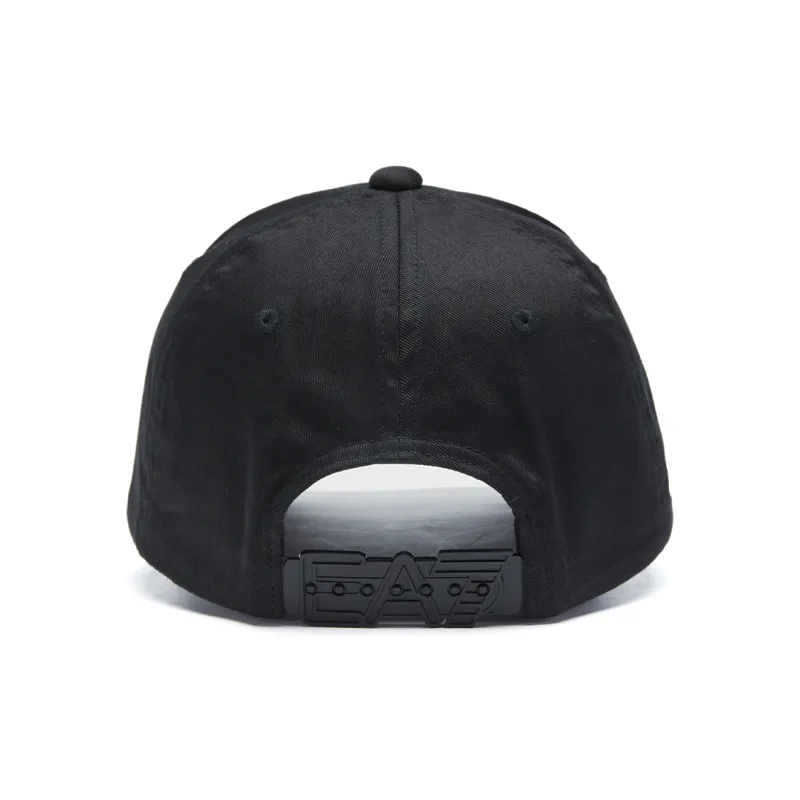 EMPORIO ARMANI Cotton Baseball Caps Unisex Black-3