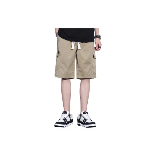 Tonlion Casual Shorts Men Khaki