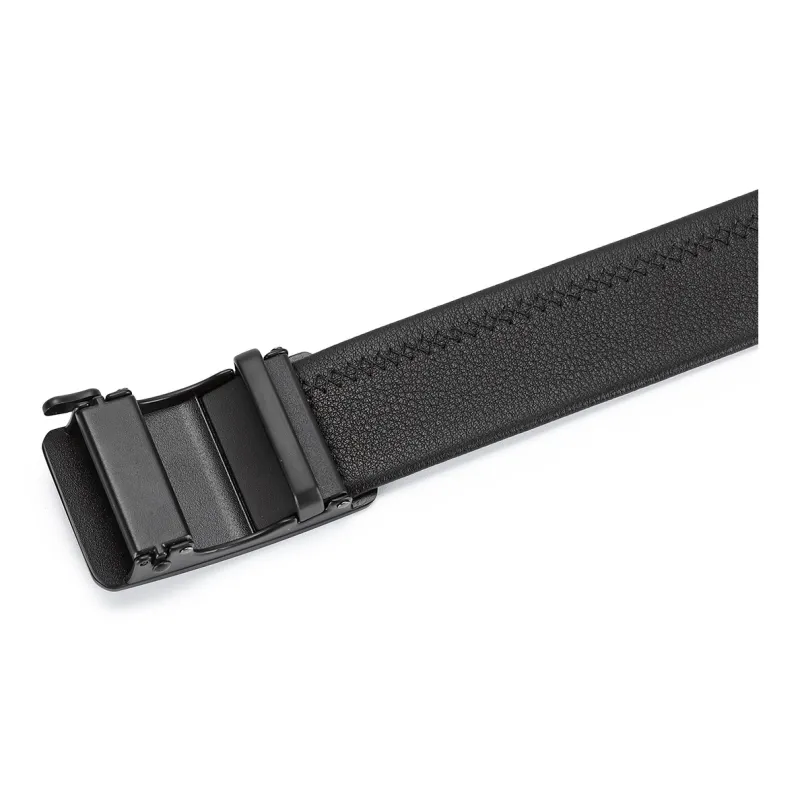FAIRWHALE Business Office Style Automatic Buckle Top Grain Cow Leather Genuine Leather Belt Belt Men's Width 3.5CM-4
