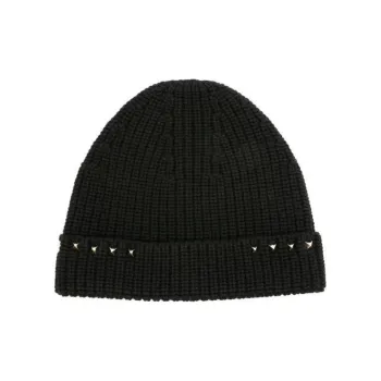 Valentino Stud Detailed Beanie