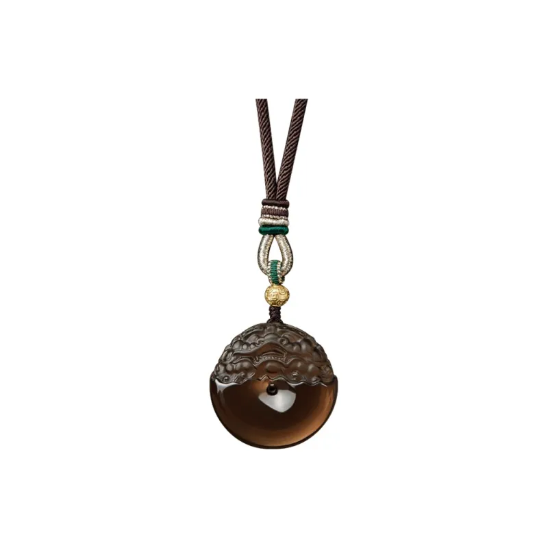 Moonstone Edge Obsidian Necklaces Unisex-0