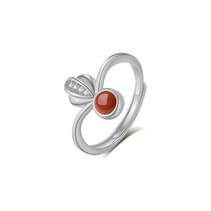 CHIC ZONE Agate Jade Rings Women's-2