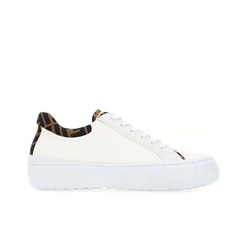 FENDI Force Low Top Stylish Skateboarding Shoes Men's White-1