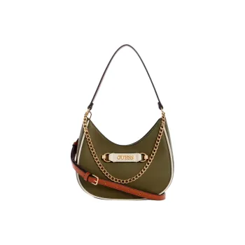 GUESS Artificial Leather Portable Crossbody Bag Shoulder Bag Mini Women's Olive Green