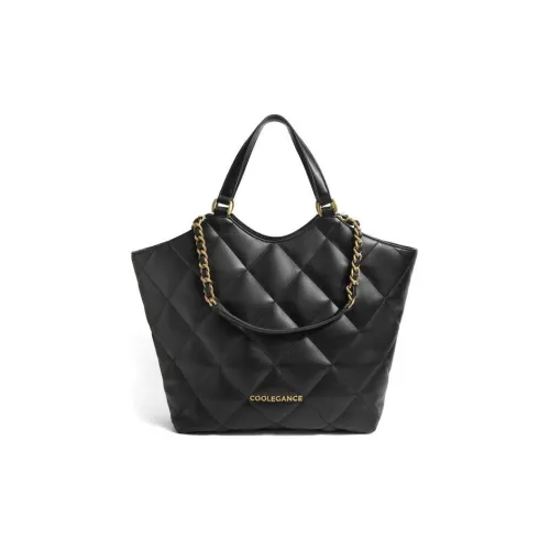 BELLE Artificial Leather Tote Bag, Shopping Bag, Shoulder Bag, Handbag Tubas Women's Black