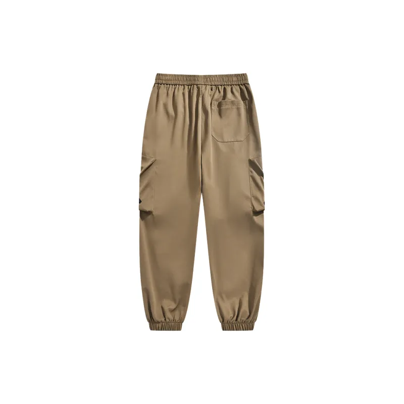 Jeep Large Pocket Lace Up Elastic Waistband Elastic Cuff Casual Pants Unisex-7