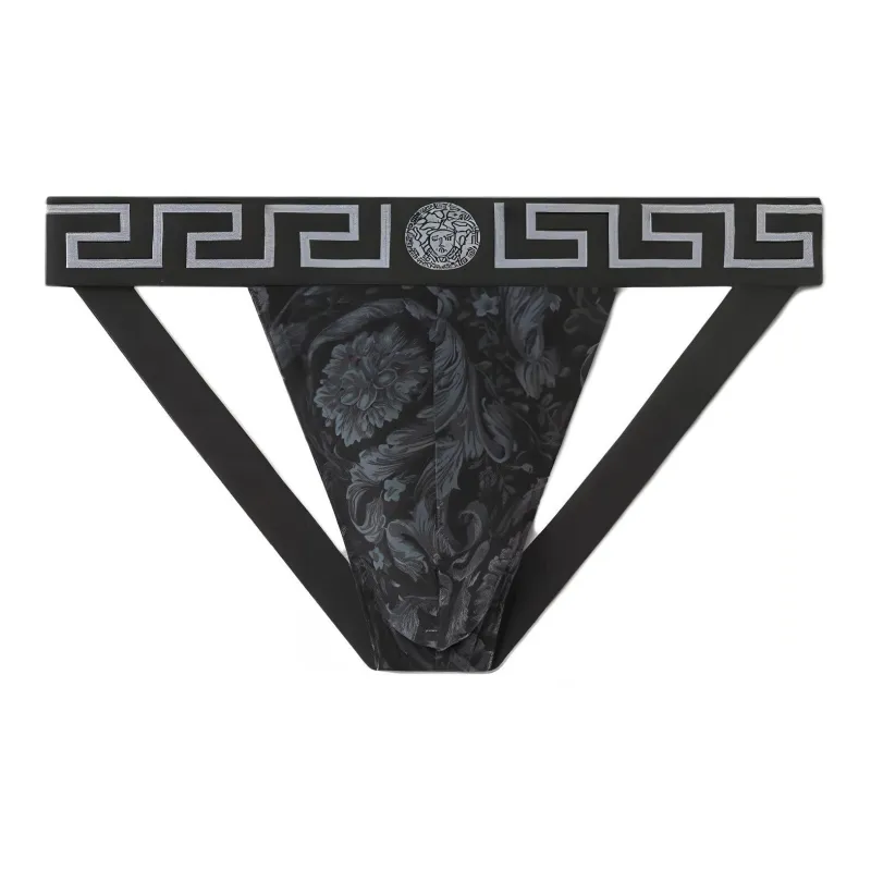 VERSACE Baroque Printed Jockstrap Thongs-0