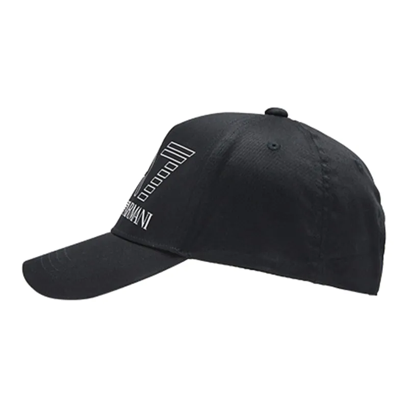 EMPORIO ARMANI Cotton Baseball Caps Unisex Black-2